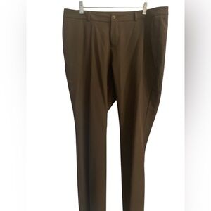 Coldwater Creek high waisted trouser relaxed fit brown pants in size 16.